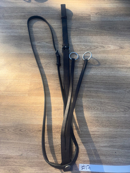 Collegiate Brown English Leather Full Size Running Martingale #17