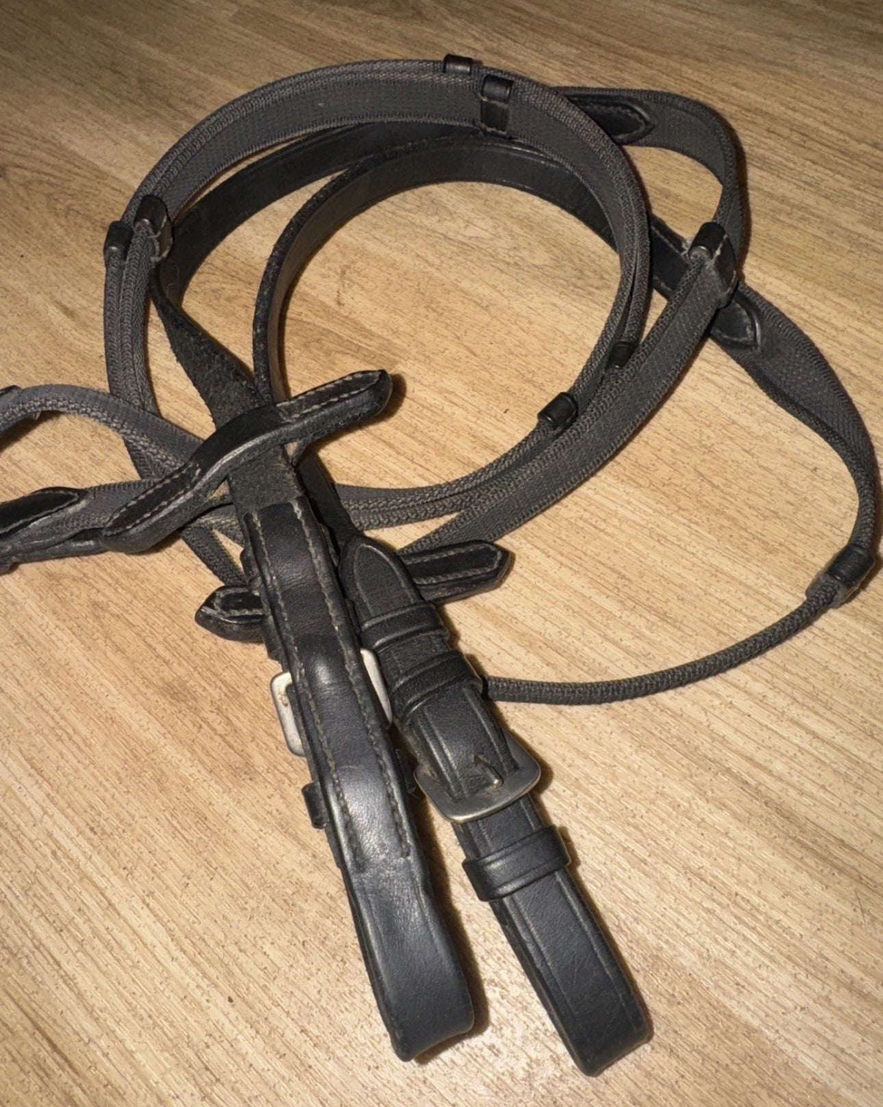 Full Size Black Continental Reins #66