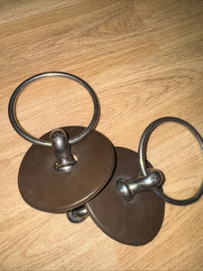 5” Cherry Roller Loose Ring Snaffle & Rubbers