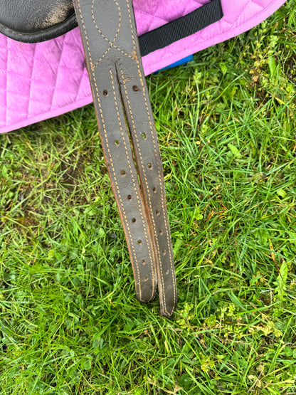 Cosmic Leathers Uk Brown Treeless Saddle | Second Hand Tack Horse  #506