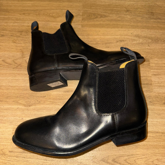 Loveson Size 8 Black Jodphur Boots - Free Post