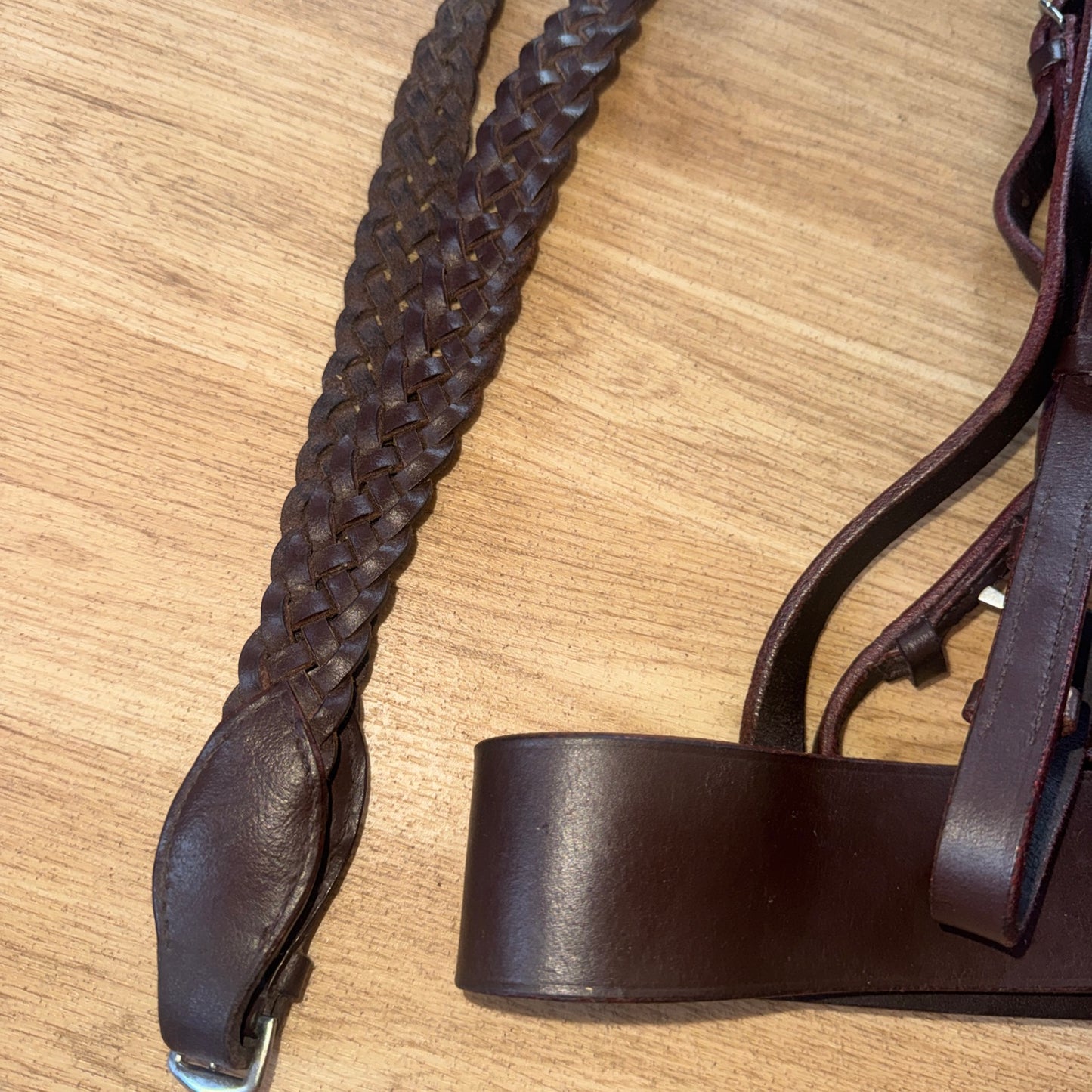 Plaited Hunter Size Full Bride & Plaited Reins  #133