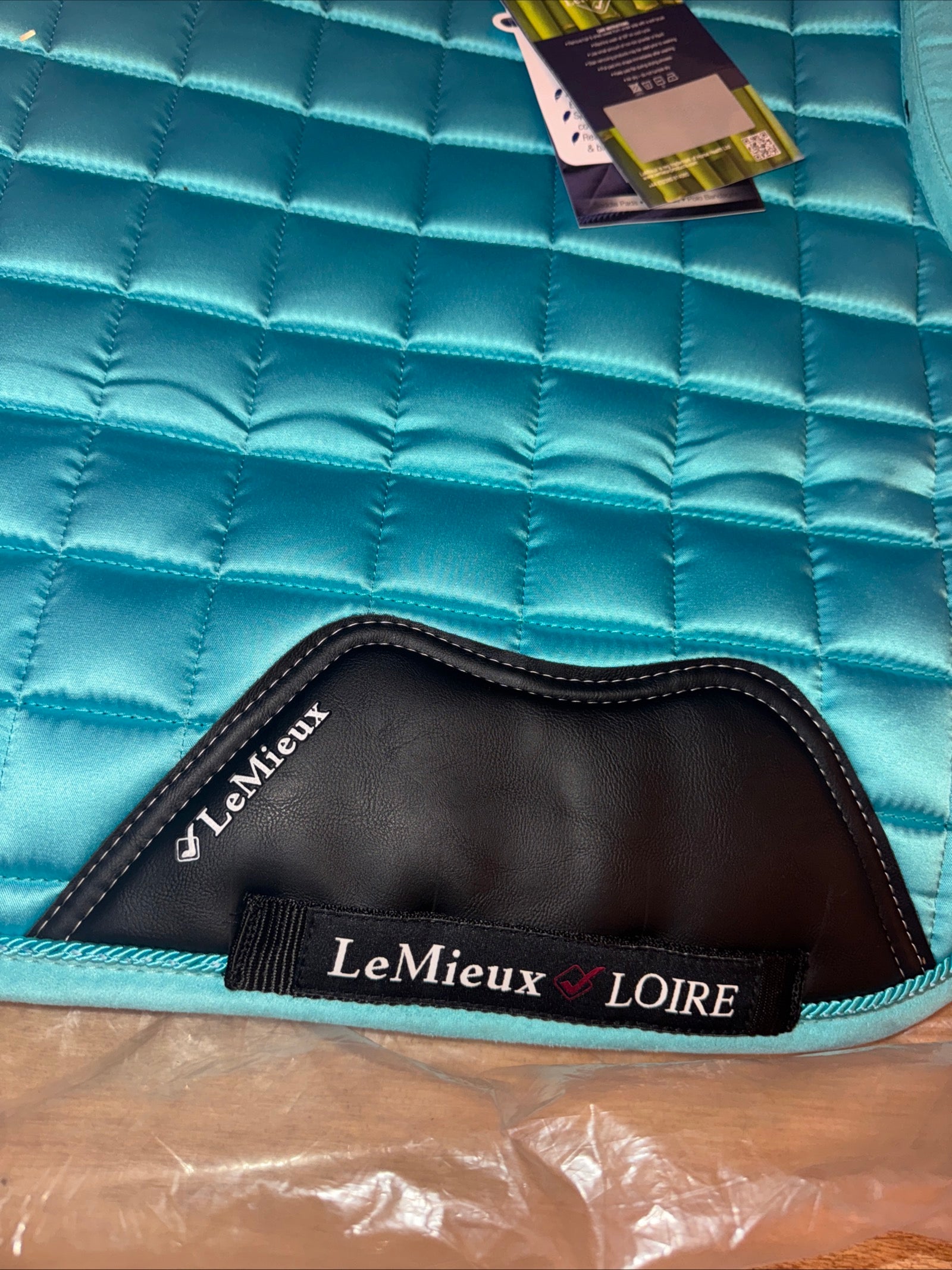 Lemieux Size Large Dressage Saddle Pad - AZURE Loire Memory Foam