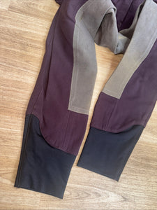 Horze Brown Ladies 30” Suede Seat Breeches - WARM LINED