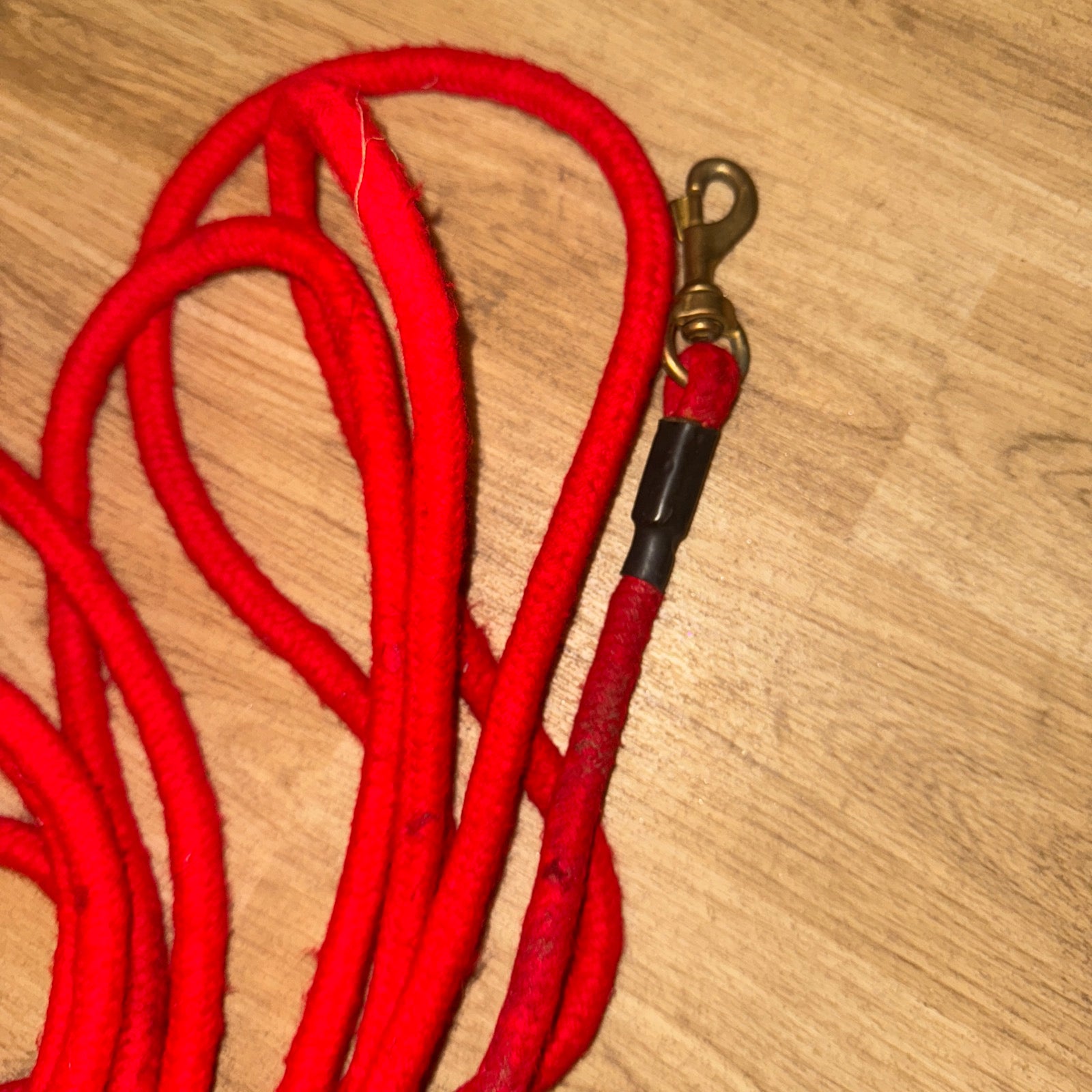 Red Natural Horsemanship Rope Line - Lunge Line