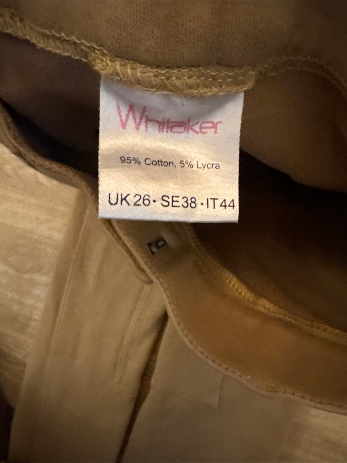 Whitaker Beige Ladies 26” Jodphurs