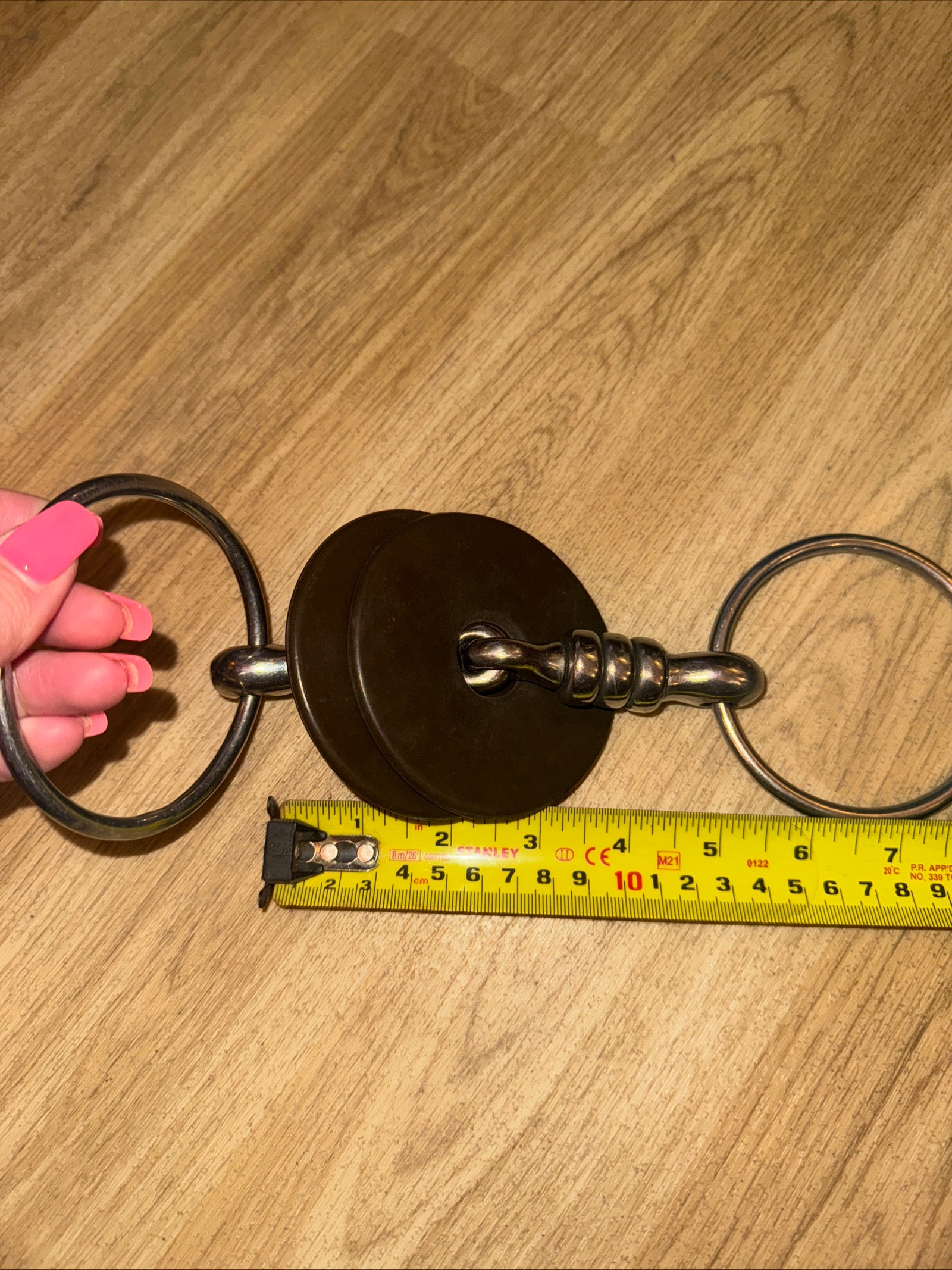 5” Cherry Roller Loose Ring Snaffle & Rubbers