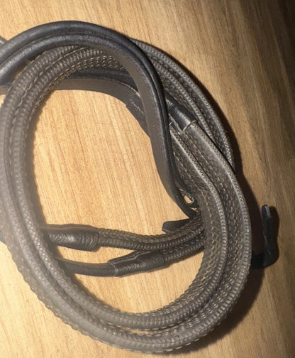 Black Rubber Full Size Reins #71
