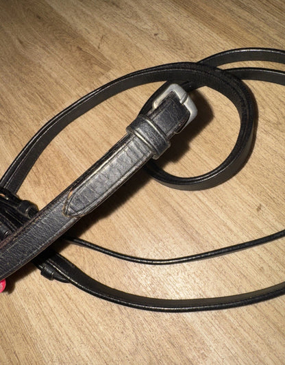 Black Plain Full Size Show Reins #50