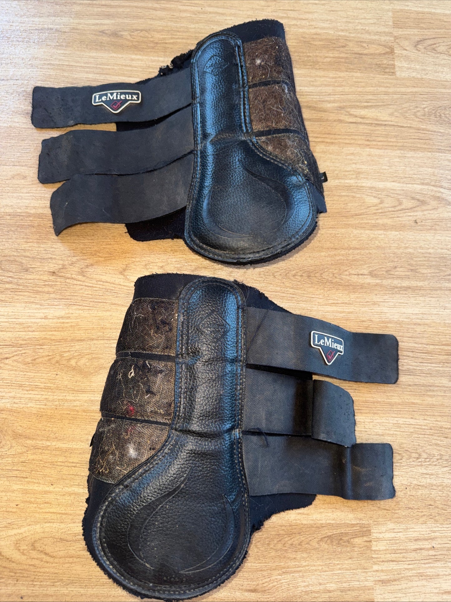 Lemieux Size Large Black Brushing Boots | Second Hand Horse Tack