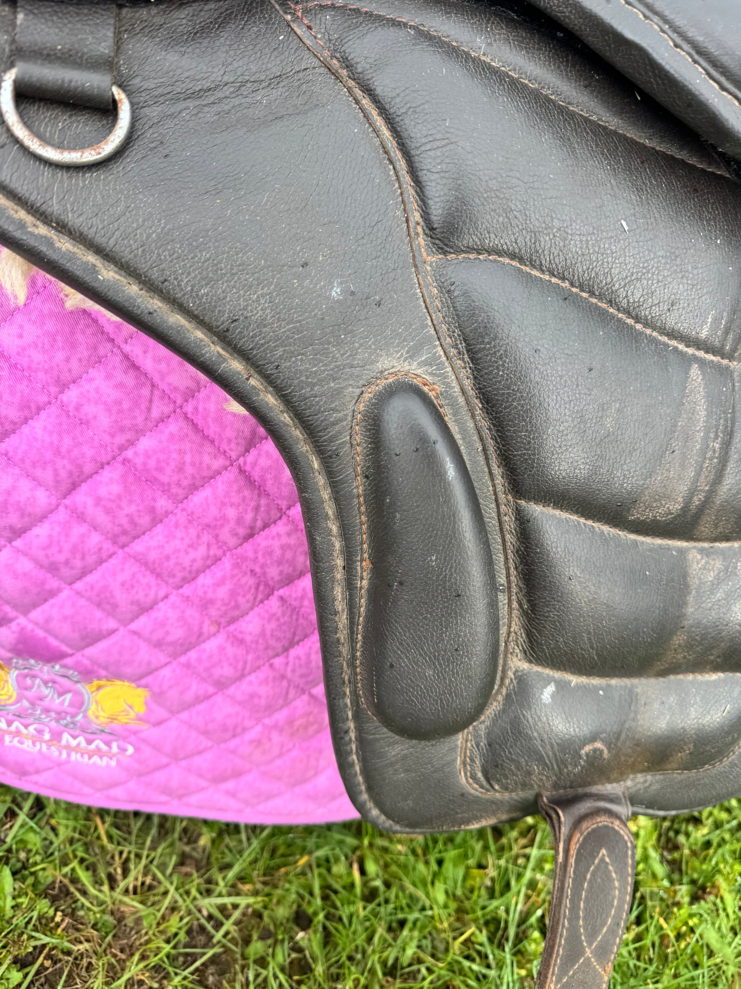 Cosmic Leathers Uk Brown Treeless Saddle | Second Hand Tack Horse  #506