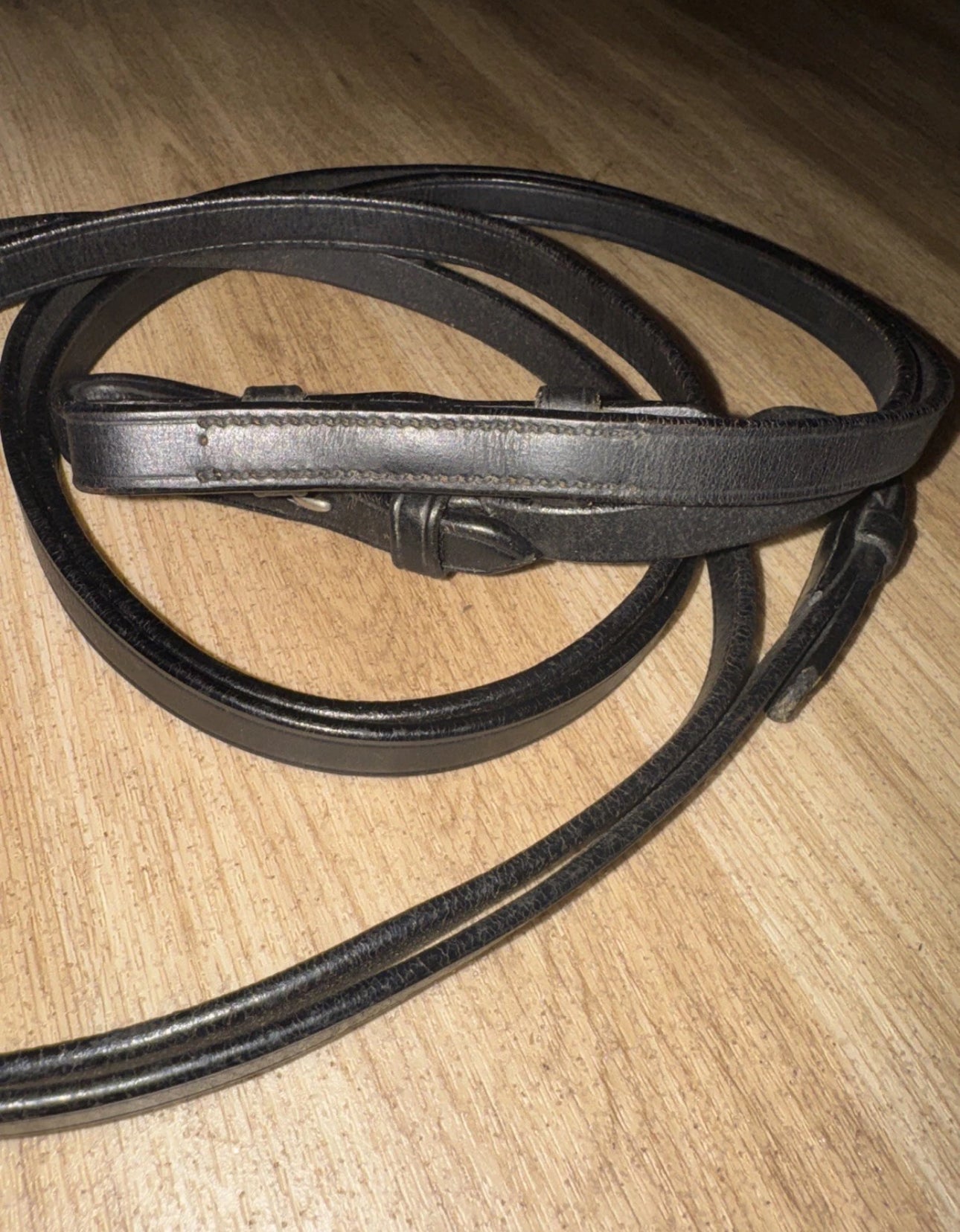 Black Plain Full Size Show Reins #50