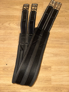 40” Black Elasticated Comfort Girth - Easy Wipe Clean