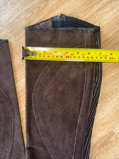 Dublin Brown Suede Ladies Medium Chaps