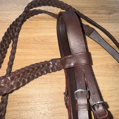 Plaited Hunter Size Full Bride & Plaited Reins  #133