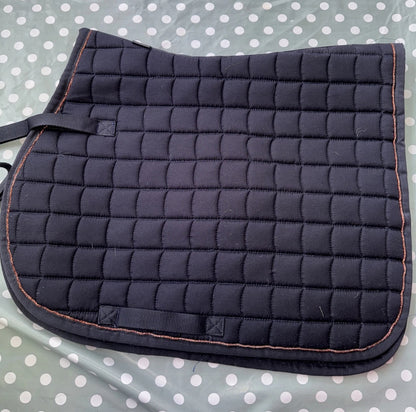 Horze Navy Pony Saddle Pad - Free Postage