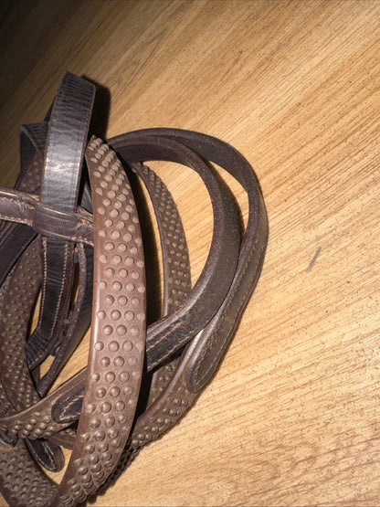 Brown Leather Horse Reins – Rubber Bio Grip – 62” XXF
#101
