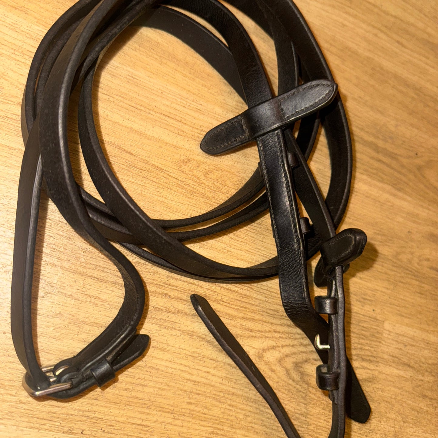 Black Plain XXF Size Show Reins #1222