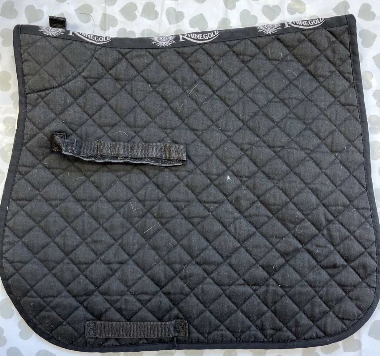 Rhinegold Black Cob Saddle Pad
