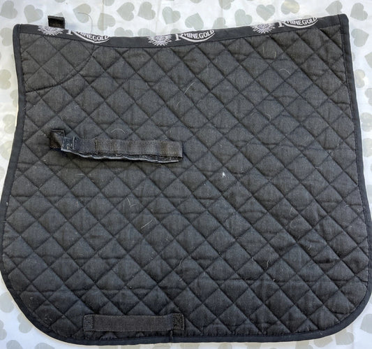 Rhinegold Black Cob Saddle Pad