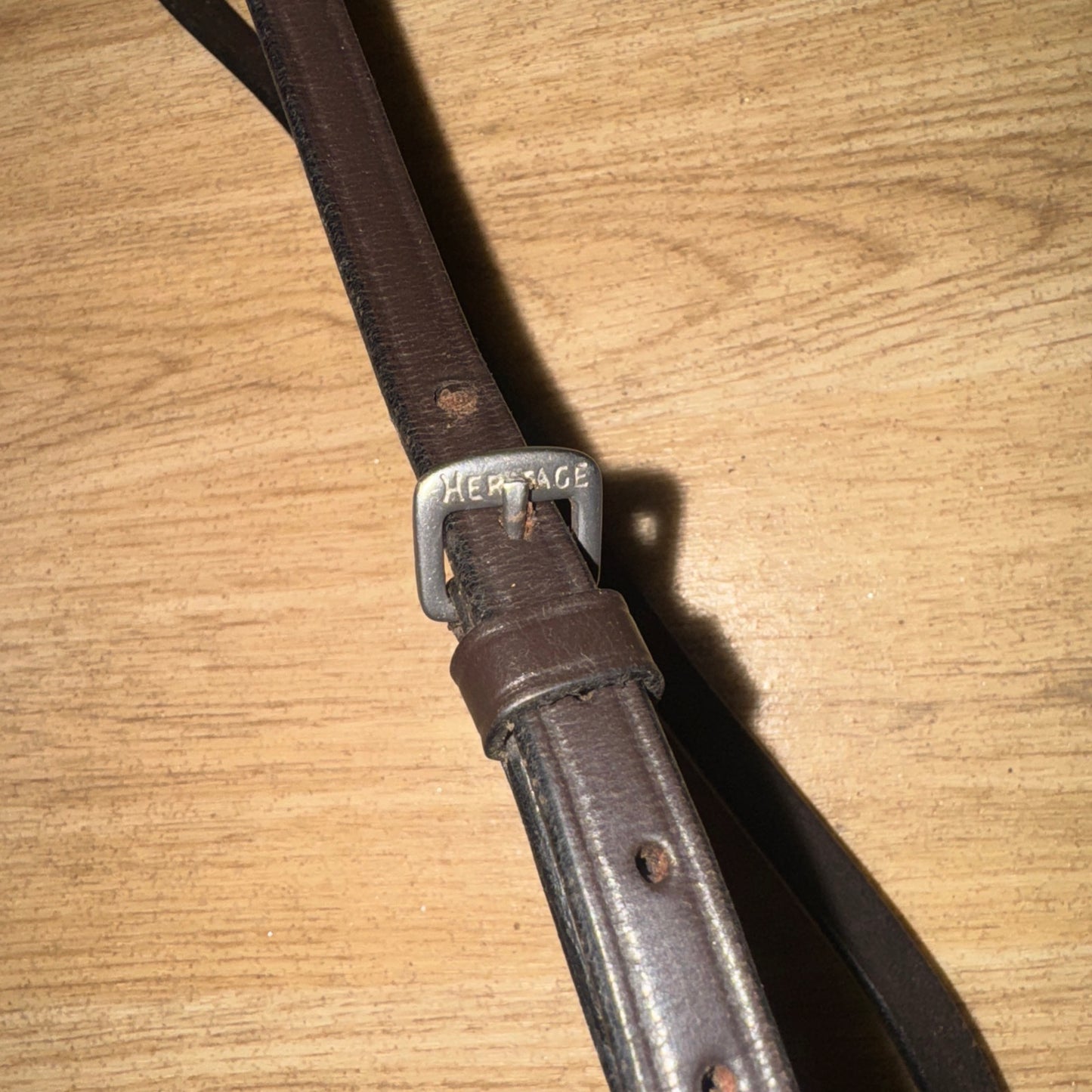 Heritage Brown Fancy Stitch Pony Noseband #555