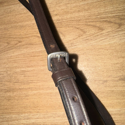 Heritage Brown Fancy Stitch Pony Noseband #555