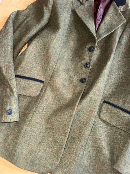Tagg Dark Green Tweed Show Jacket Ladies 38” | Horse Show Showing #51