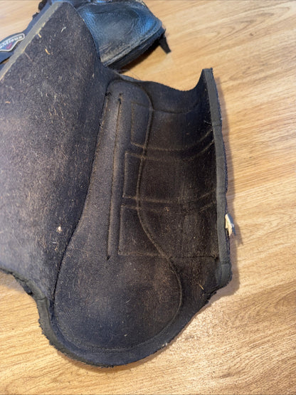 Lemieux Size Large Black Brushing Boots | Second Hand Horse Tack