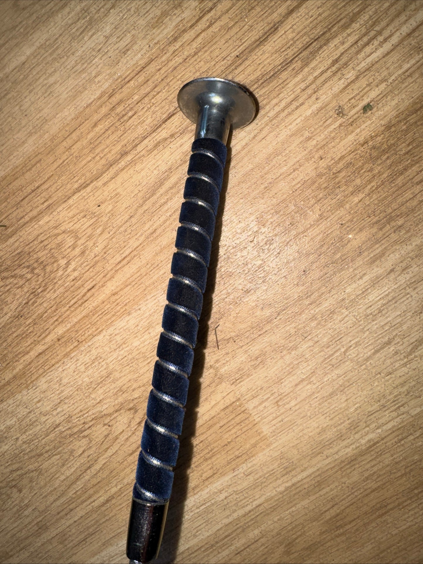 Silver Coloured Handy Hand Whip | Second Hand Horse Pony Tack #101