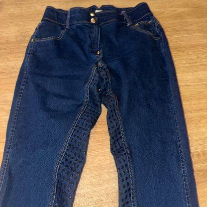 Denim Stretch Full Gel Seat Breeches - Ladies 26”