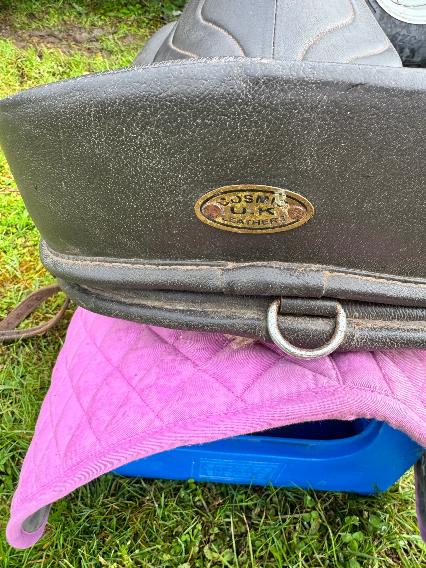 Cosmic Leathers Uk Brown Treeless Saddle | Second Hand Tack Horse  #506