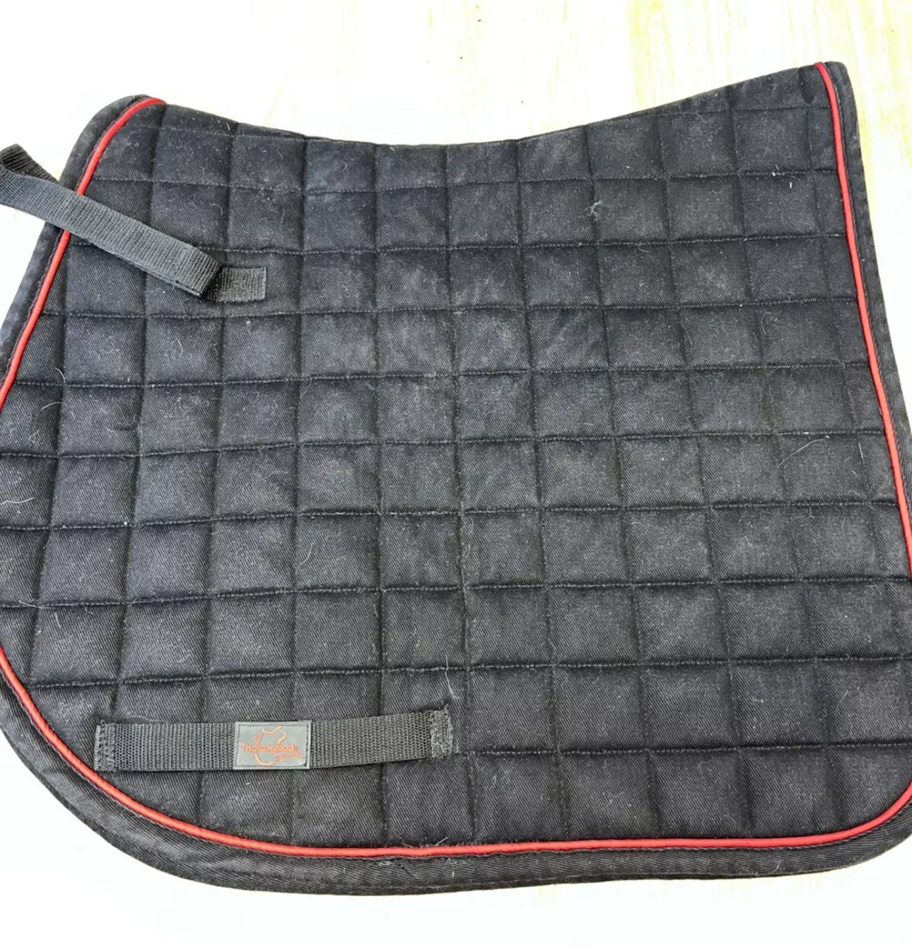 Thorowgood Waffle Black Size Cob Saddle Pad