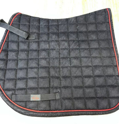 Thorowgood Waffle Black Size Cob Saddle Pad