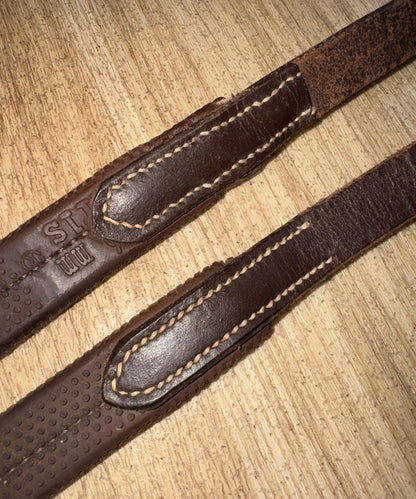English Leather Cob Pimple Grip Rubber Reins #56