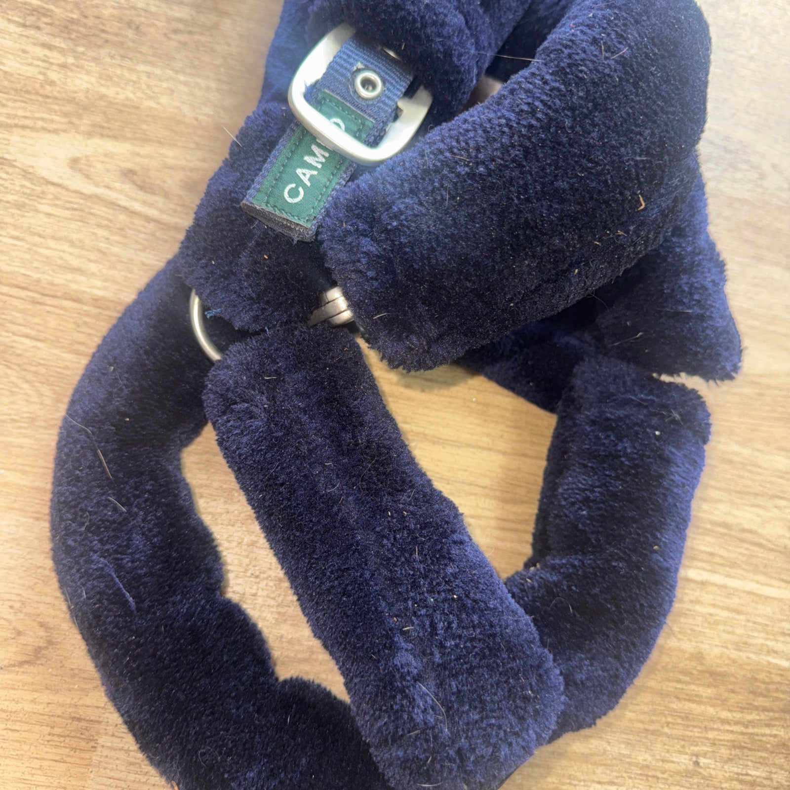 Cameo Navy Fluffy Full Size Headcollar - Free Post