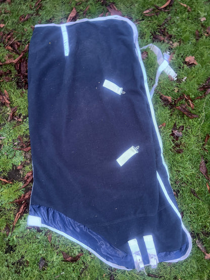 Navy 6ft Fleece Rug - Cooler Travel Stable