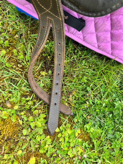 Cosmic Leathers Uk Brown Treeless Saddle | Second Hand Tack Horse  #506