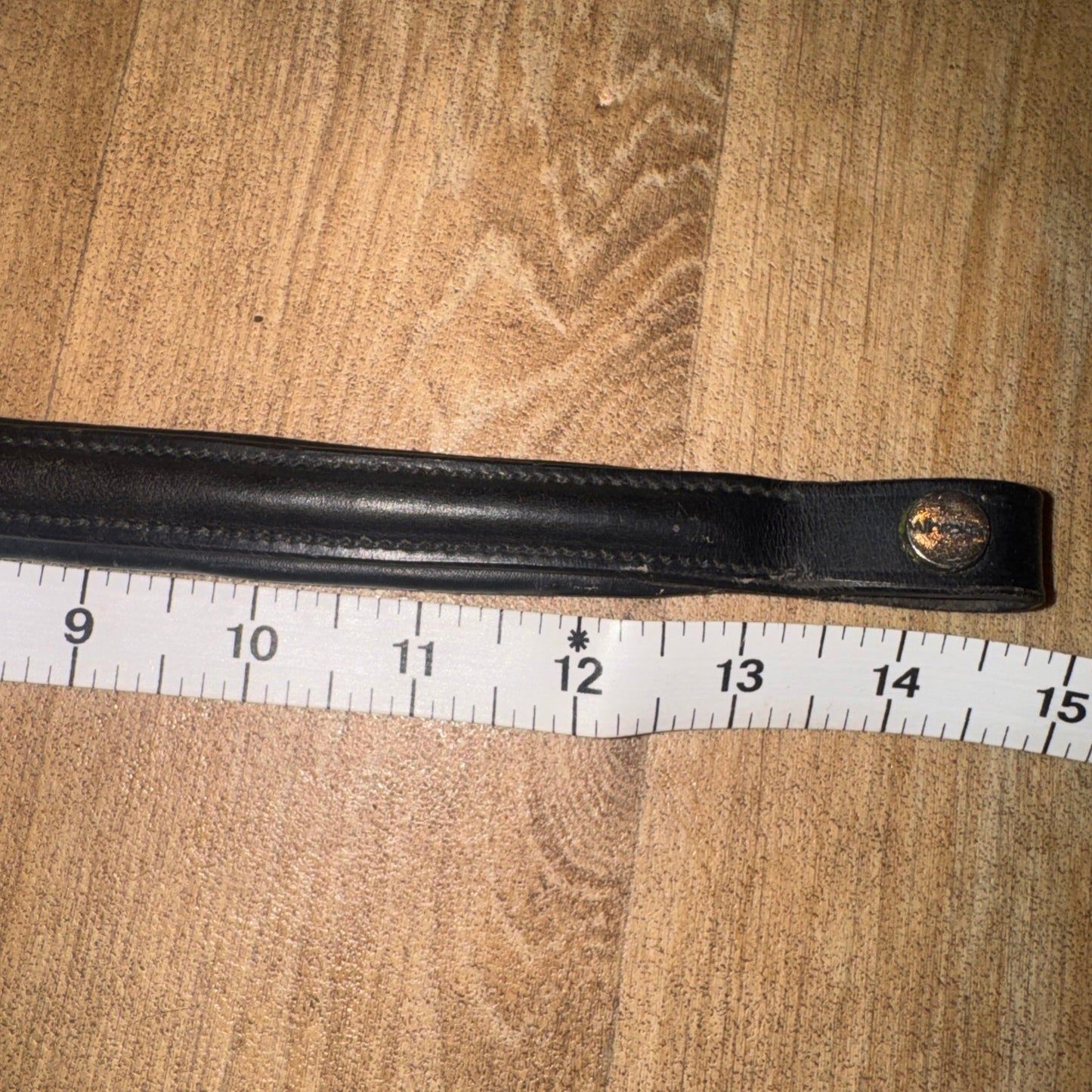 Whitaker Black Raised Leather Browband | Size Pony #213
