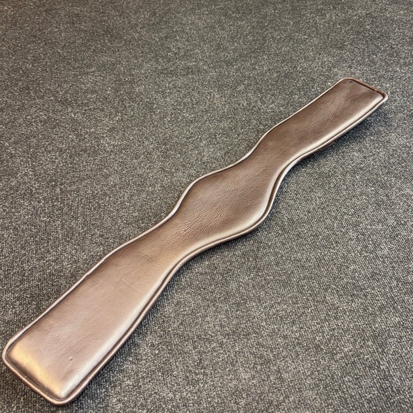 Ecorider 26” Anatomical Brown Leather Girth Dressage Monoflap Saddle Compatible