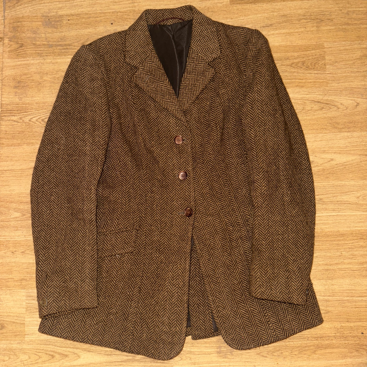 Saddlecraft Brown Wool Tweed Maids 34” Show Jacket #711 Hacking Hunting