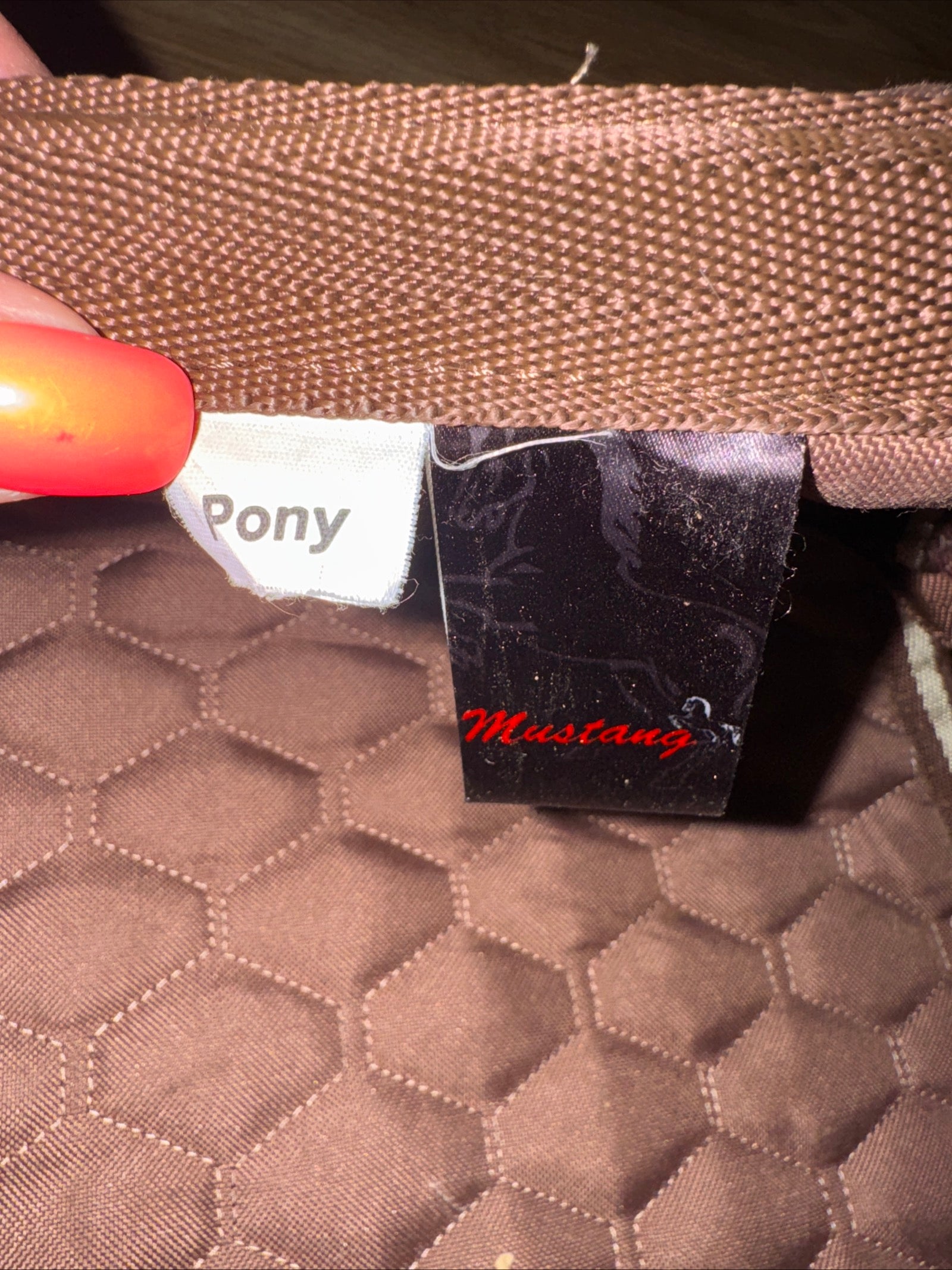 Mustang Brown Pony Size Saddle Pad