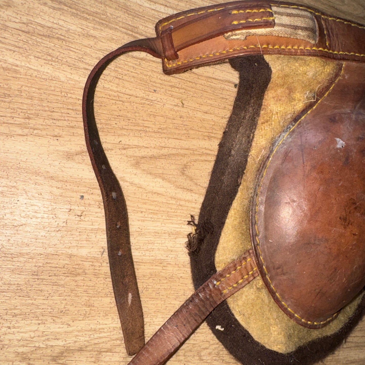 Full Size Leather & Wool Felt Knee Boots | Traditional Second Hand Horse Tack