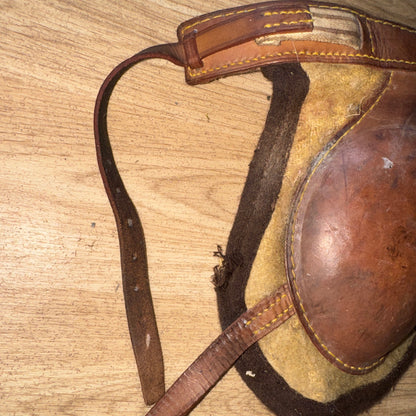 Full Size Leather & Wool Felt Knee Boots | Traditional Second Hand Horse Tack