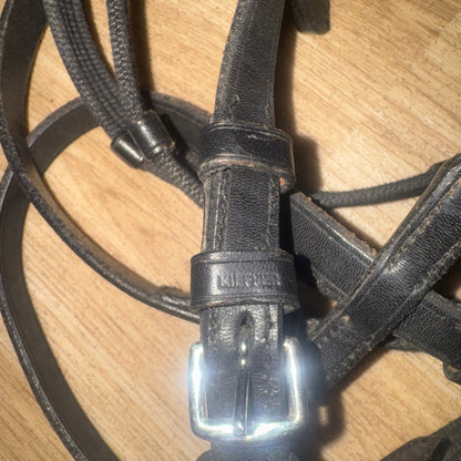 Kieffer Continental Webbing Black Reins Full Size 54” | Second Hand Tack #777