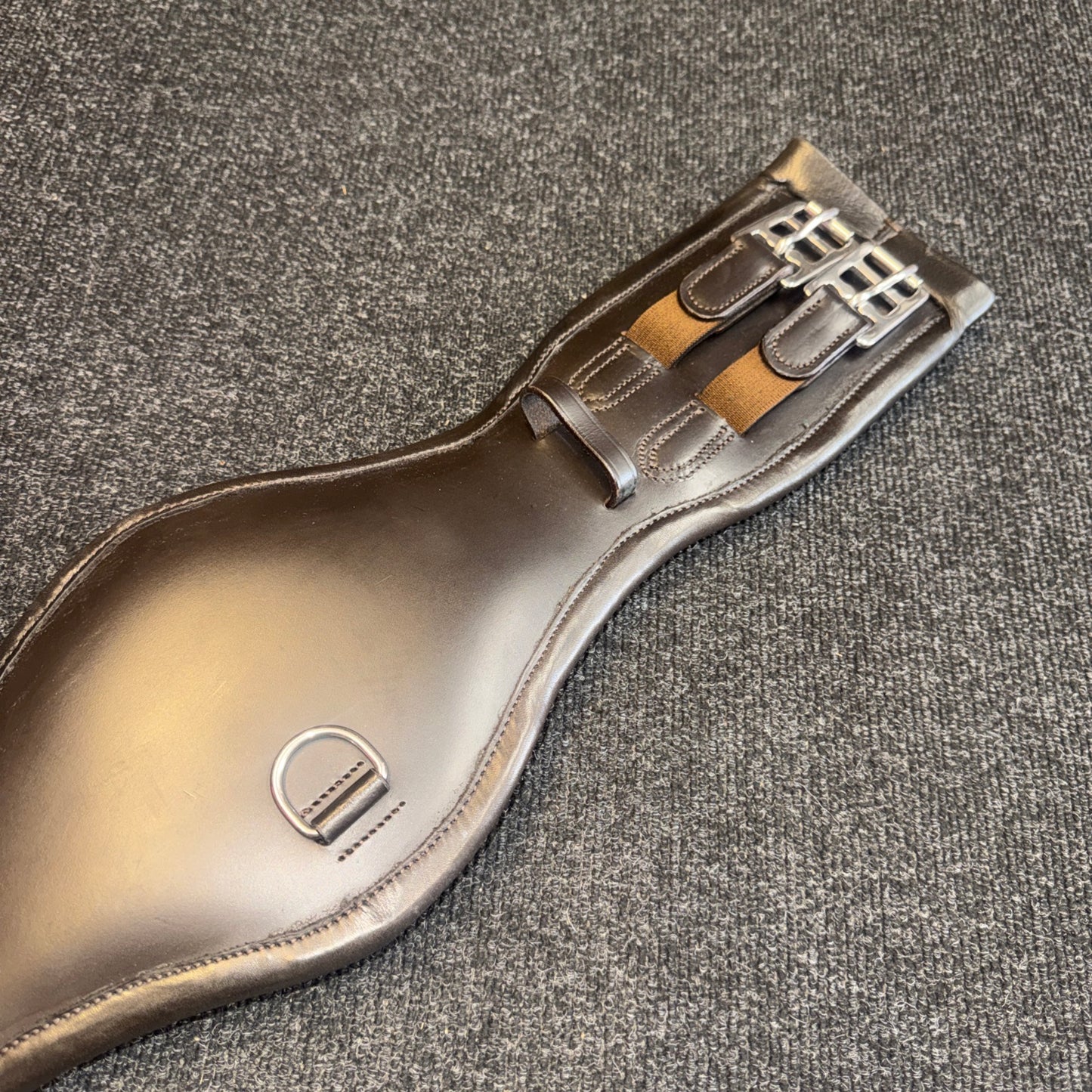 Ecorider 26” Anatomical Brown Leather Girth Dressage Monoflap Saddle