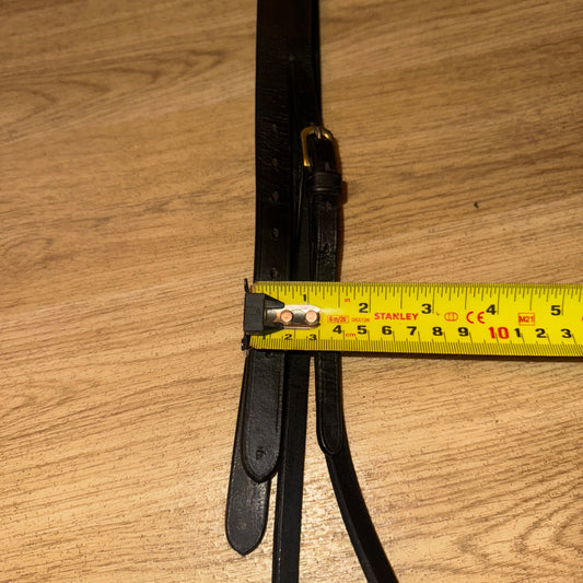 Black Plain XXF Size Show Reins #1222