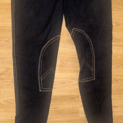 Rhinegold Bling Diamanté Black 30” Breeches
