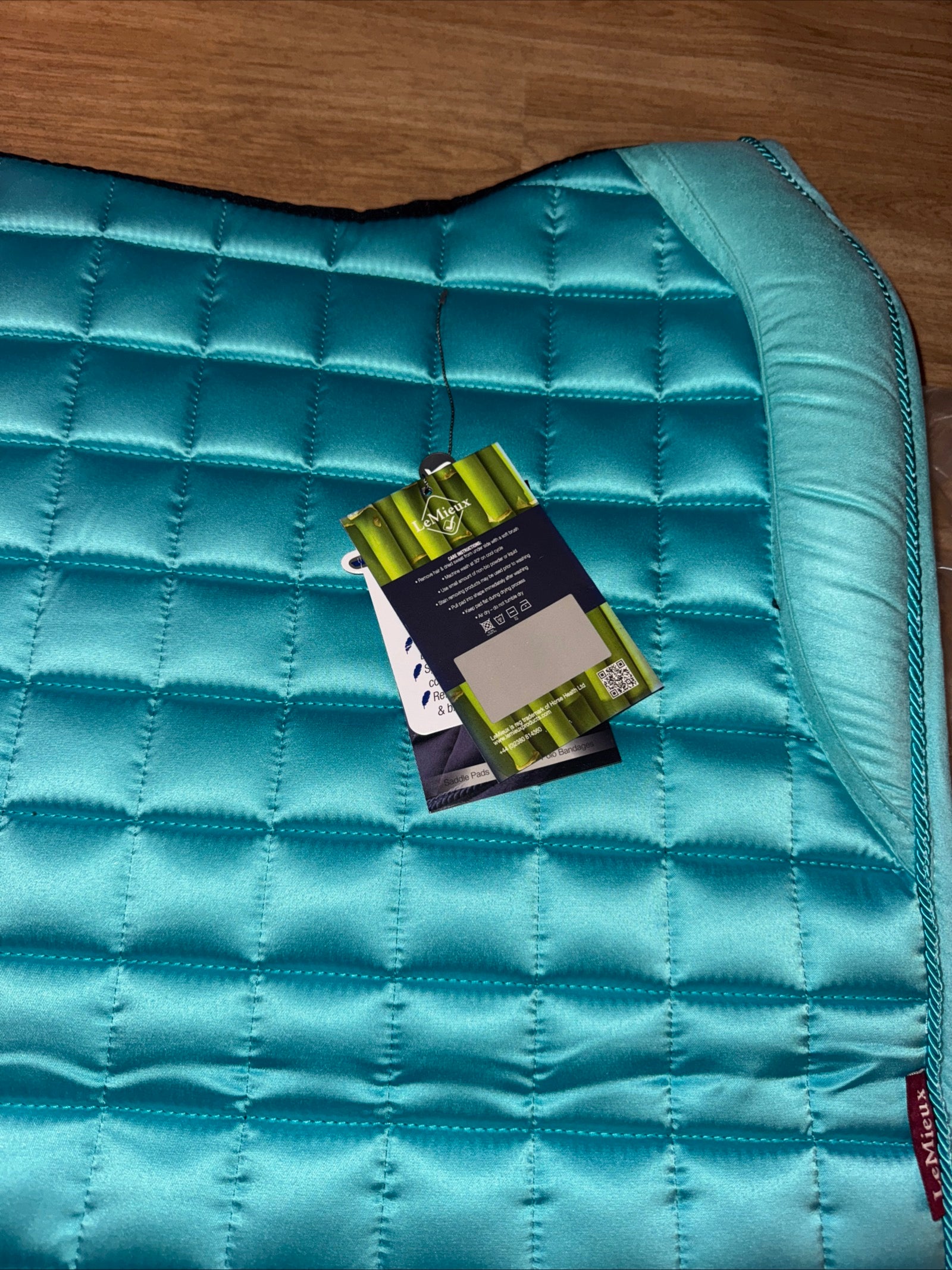 Lemieux Size Large Dressage Saddle Pad - AZURE Loire Memory Foam