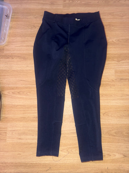 Dublin Navy Gel Seat Riding Tights - Ladies 12