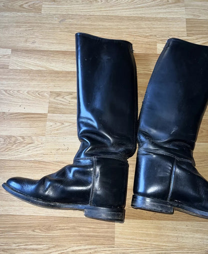 Regent Long Leather Riding Boots - 7 - Hunting Dressage